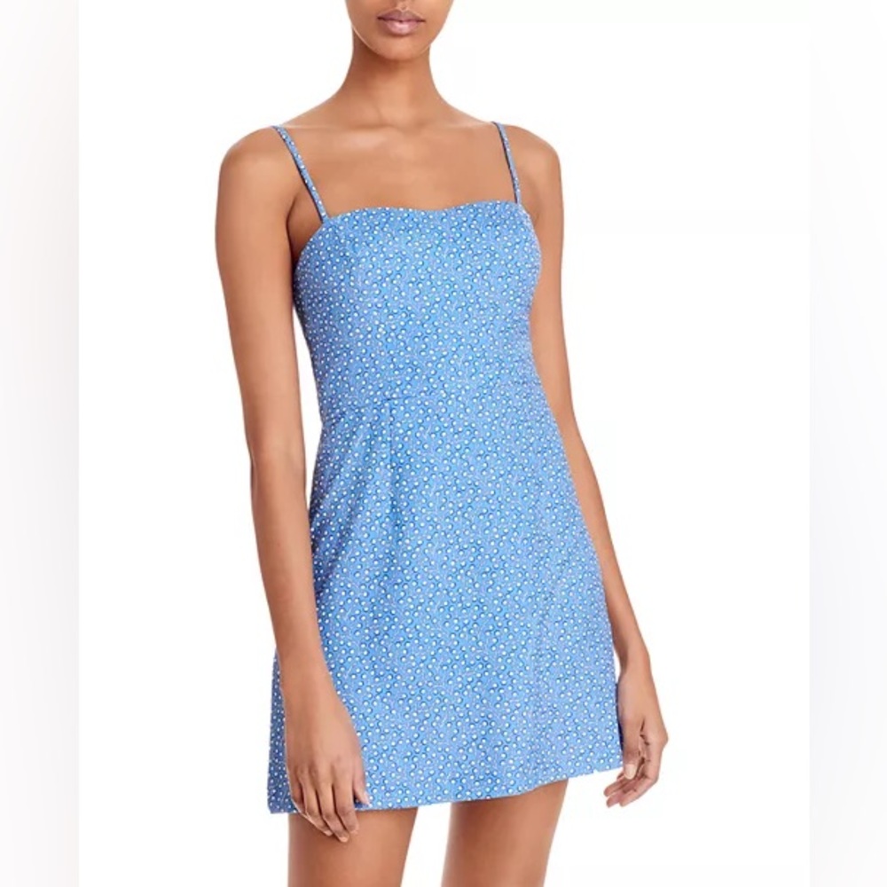 French Connection Blue Elao Printed Dress (size 6)